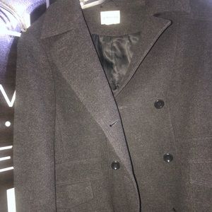 Gray Wool Peacoat